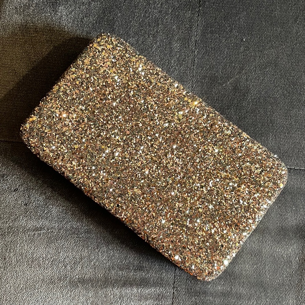 Glitter wallet clutch